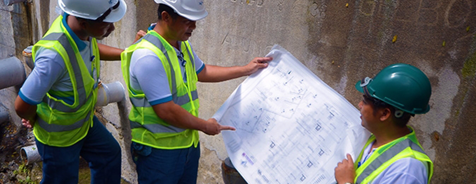 In Photo: Laguna Water employees discussing plans for its project. Various water projects amounting to P1.4 billion is expected to be rolled out by the provider this year to increase service coverage.